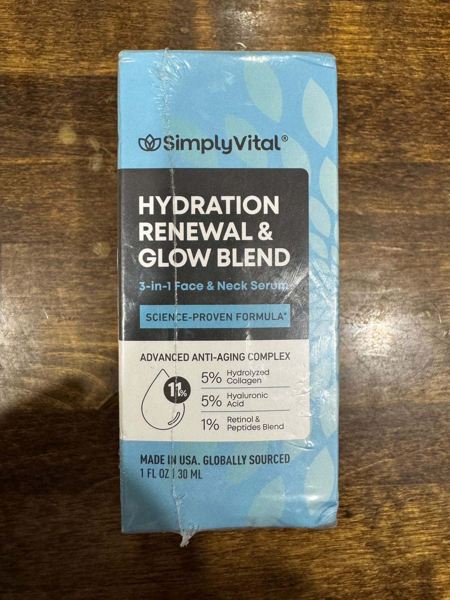 SimplyVital Collagen, Retinol & Hyaluronic Acid Serum 1oz