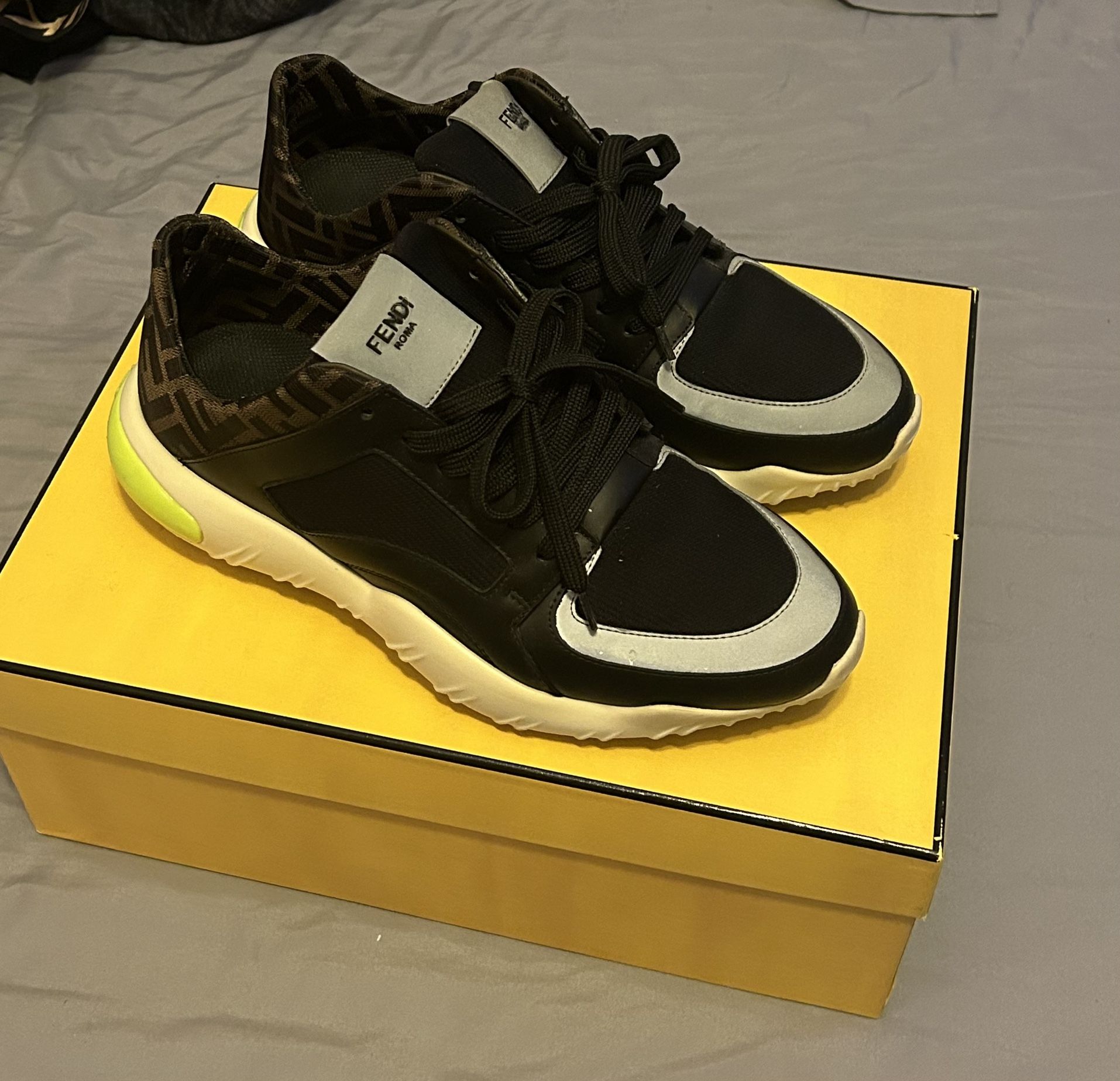 Fendi Men's FF Technical Fabric Logo Sneaker Trainer