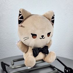 7" Fukuya Tan Gothic Cat Sitting Plush