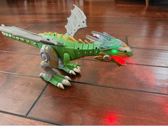 Fire steam breathing dinosaur
