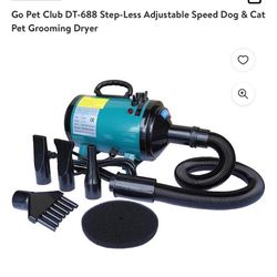 Go Pet Club DT-688 Step-Less Adjustable Speed Dog & Cat Pet Grooming Dryer
