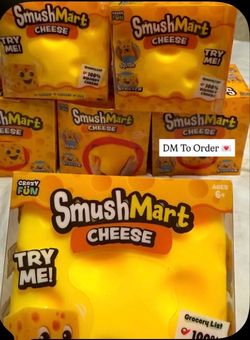 smush mart cheese squeeze toy