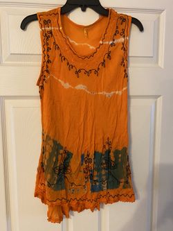 Orange blouse