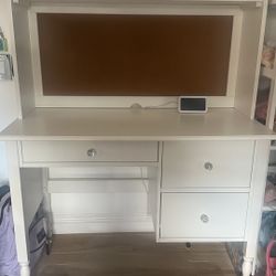 Pottery Barn teen White Desk 