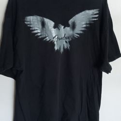 Vintage 2000s Fender Eagle Bird Wing Tshirt Size Xl