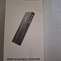 Arvitek HDMI Quad Multi-Viewer Synchronizer 4K@30Hz Quad Seamless HDMI Multiviewer Switch 4 in 1 Out w/Remote 
for Security Camera, PC, Laptop, Fire S
