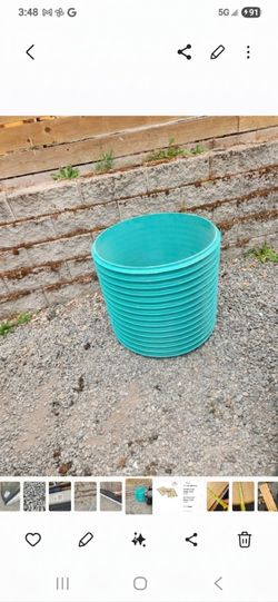 HEAVY DUTY GREEN POLYETHYLENE UNUSED RISER UTILITY VAULT PIT GARDEN PLANTER TUNNEL PLAYTUBE SEPTIC