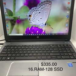 i5…i5…i5…HP PROBOOK   650  G1  PAVILLION  128..GB SSD…16.0.. GB -RAM .  7 GENERATION….FASTER  and  READY FOR CLASSES  ON LINE OR WORK FROM HOME (ZOOM)
