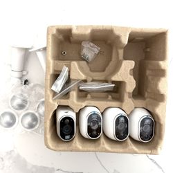 Netgear Arlo 4 wire-free HD Security Cameras VMS3430-100NAS (New, Open Box)