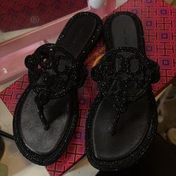 Tory Burch Glitter Sandals