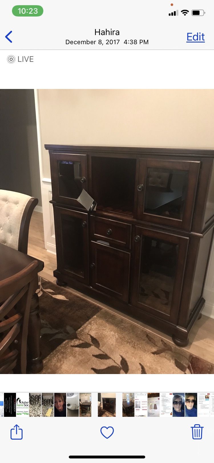 King Bed with Fram& Headboard/buffett