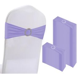 99 Pcs. Light Purple Chair Sashes 