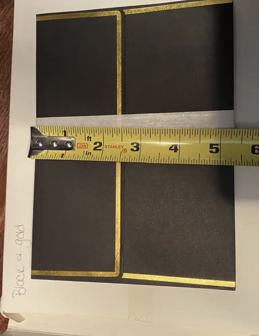 46 Black Gold Envelopes 5x7