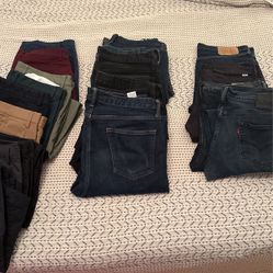 Men’s Levi Jeans And Old Navy Pants 