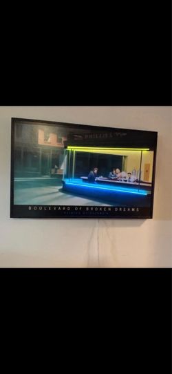 Vintage 1980s neon picture