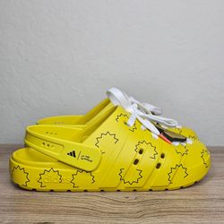 Adidas Adilette Clog The Simpsons Black Yellow Men's Slide HQ2580 Size 9 NWOB