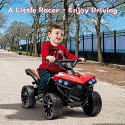 6V Kids ATV Ride on Car, Battery Powered Electric Ride on Toys for Toddlers with