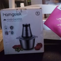 Homgeek Food Chopper & Bonus Gift(hot pink pouch)