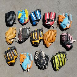 Baseball Gloves Small Kids $3 Each