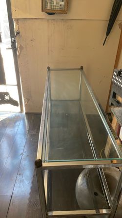 Glass desk