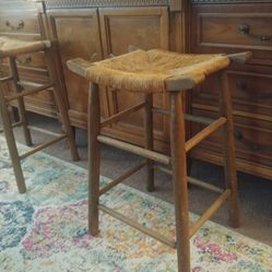 Vintage Woven Stools
