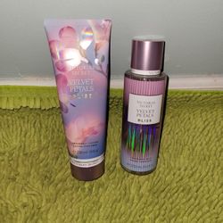 Fragrance Lotion 8.oz And Mist 8.4oz Velvet Petals Victoria Secret 