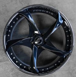 22” Forgiato Gloss Black Wheels - Appuntito
