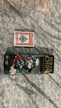 Poker Chips Set with Playing Cards