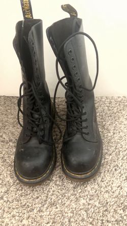 Dr. Martens Tall Black Lace-Up Boots