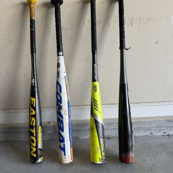 4 Baseball Bats