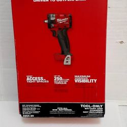 Milwaukee M18 FUEL GEN-3 18-Volt Lithium-Ion Brushless Cordless 3/8 in. Compact Impact Wrench with Friction Ring (Tool-Only)Brand New Cash Or Zelle 