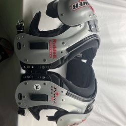 Riddell Power SPX LB/FB Men’s L Football Shoulder Pads 46”-48”/19”-20”