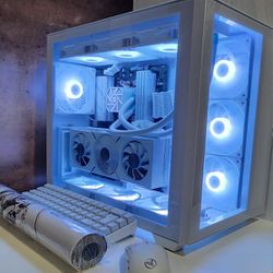 OBO Newly Build All White Gaming Pc