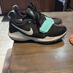 NIKE PG1 Light Aqua/ Black Size 12.5 Men’s Basketball 🏀 Shoes 