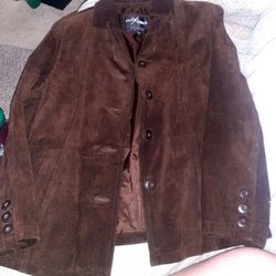 MS Maxima Wilson Leather Women's Dark Brown Suit Jacket 