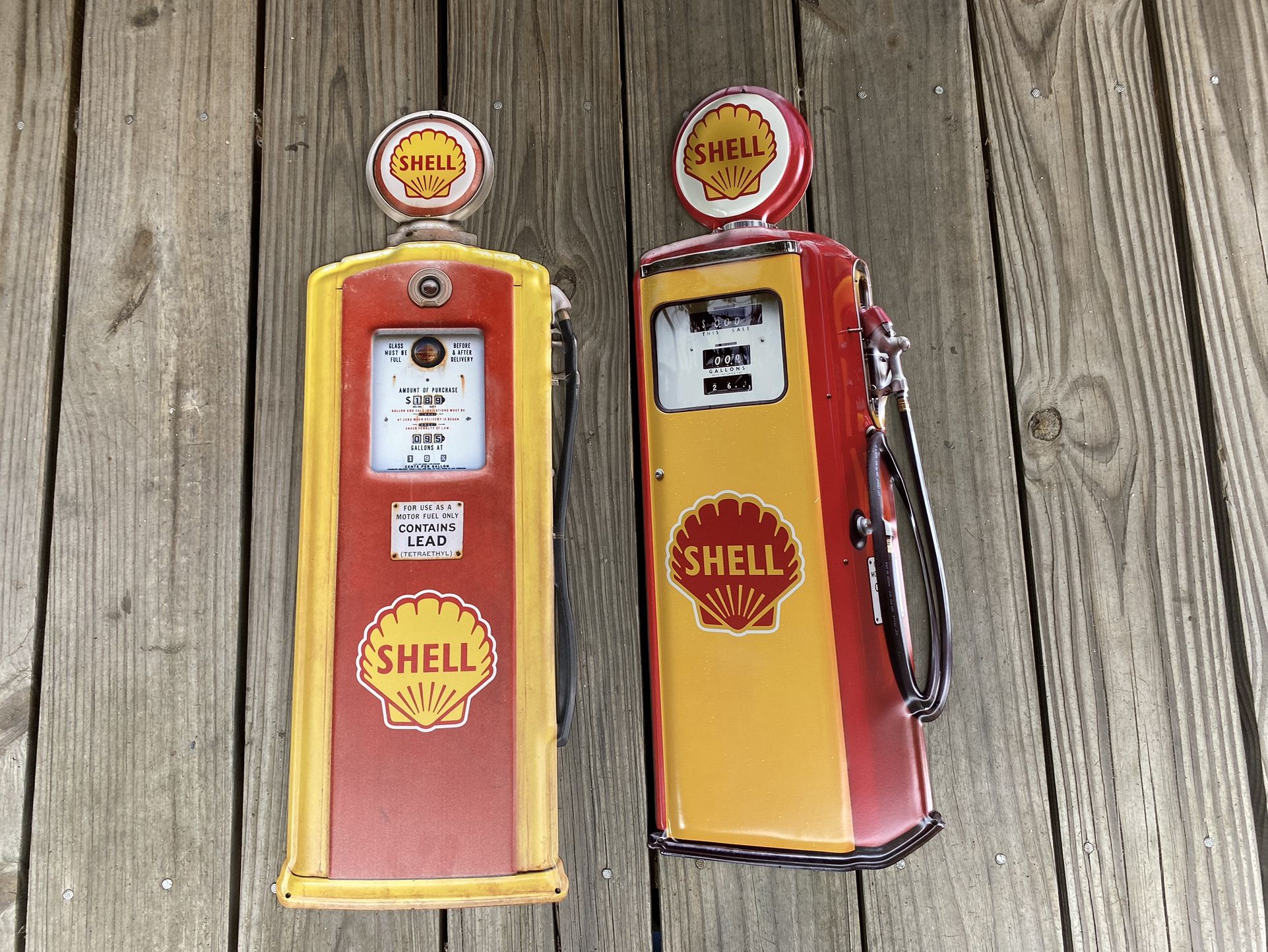 NEW SHELL gasoline Gas pump Signs