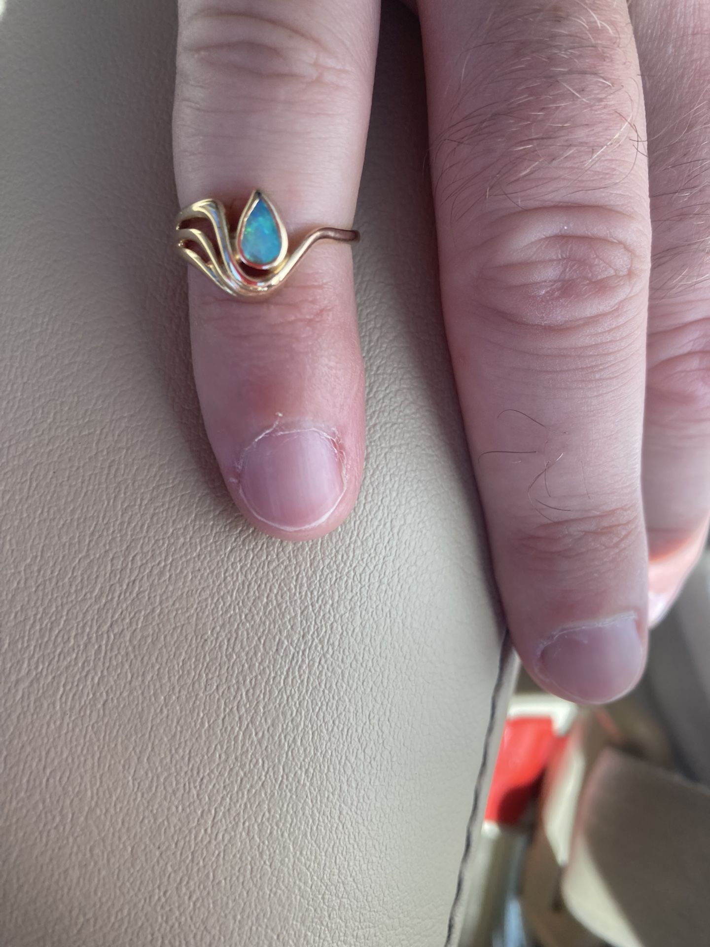 Opal Gold Ring