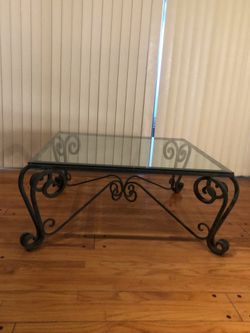 Beautiful Glass Top Coffee Table