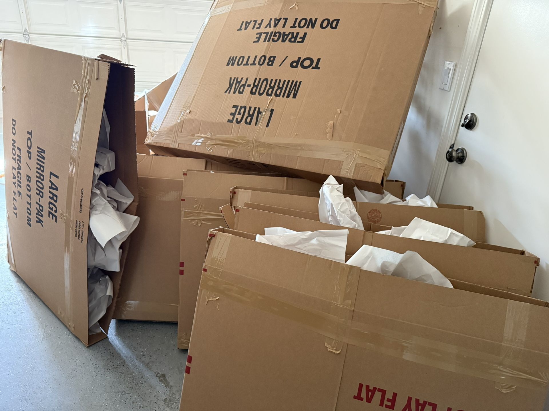 Mirror/Artwork Boxes And Packing Paper