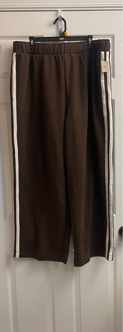 Brand new Ladies brown stripe fleece pants size XXL