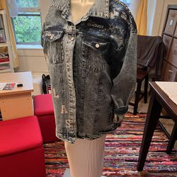 Woman’s Designer  Dallas Cowboy Walking Denim  Jacket