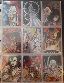 Lady Death Series 3 Chromium Complete Trading Card Set 1-90 Chaos Comics Rare