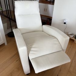 White Recliner Arm Chair