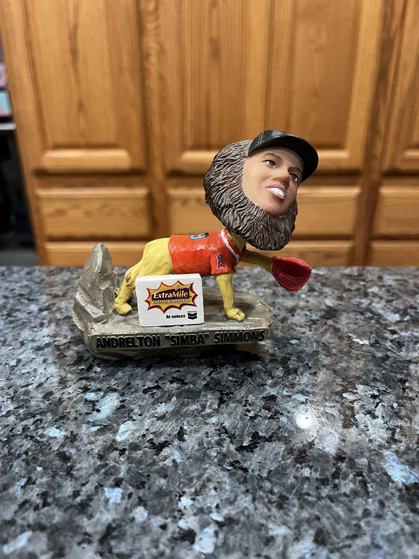 Andrelton “ Simba “ Simmons Bobblehead Inland Empire 66ers Of San Bernardino. Preowned has been on display.