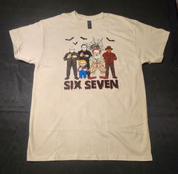 Horror Icons Six Seven Graphic T-Shirt