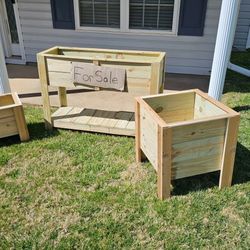 Wooden Potting Boxes For Plants Or Whatever  You Would Like