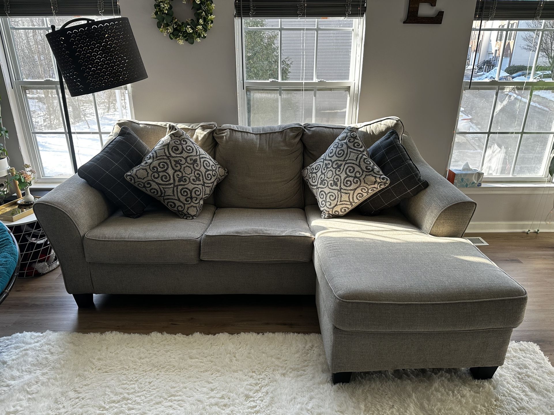 Ashley’s Kestrel Queen Sofa Chaise Sleeper