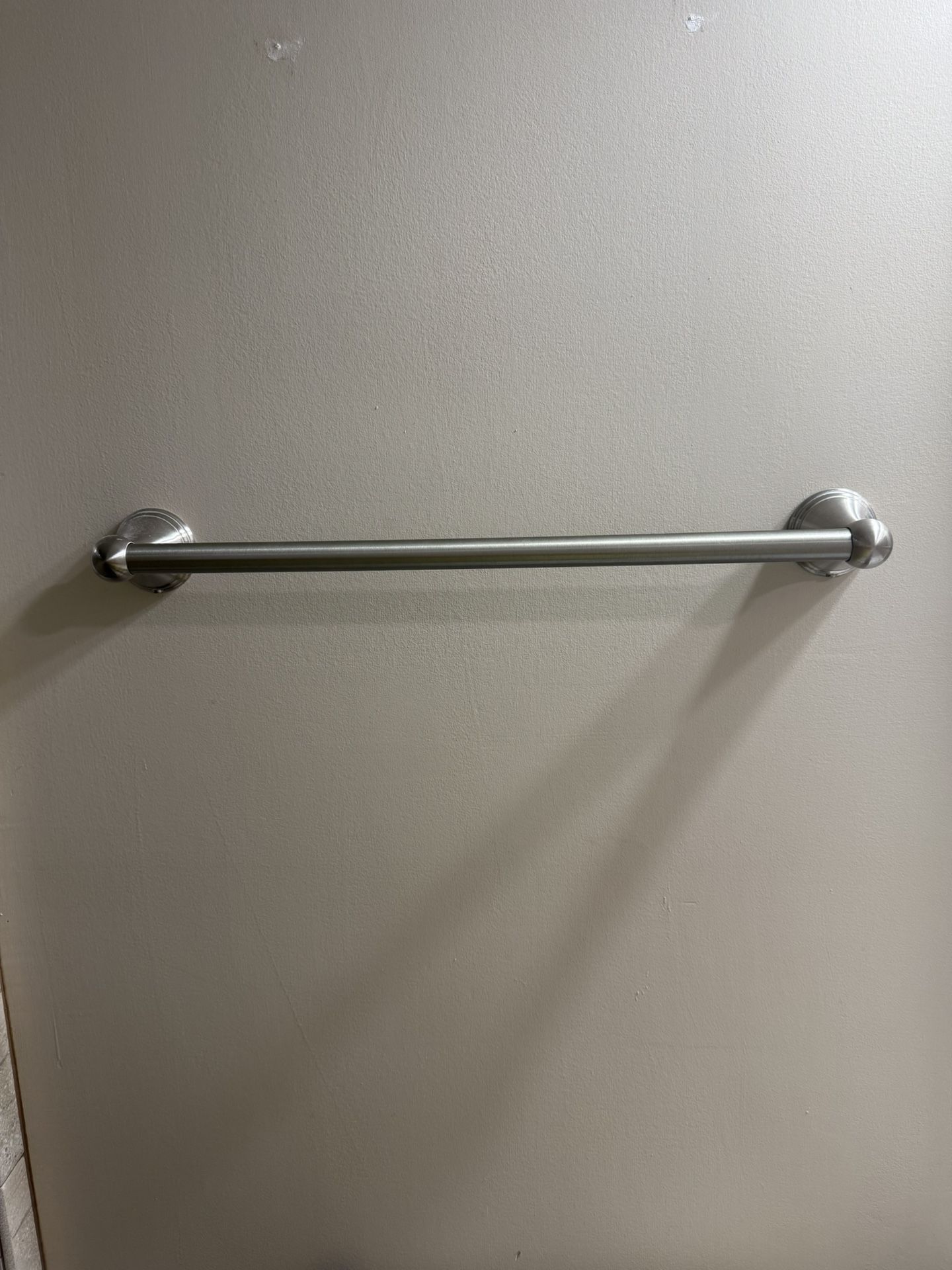 Brushed Nickel Towel Bar 18” + Toilet Paper Holder