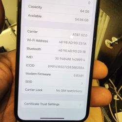 Unlocked iPhone X 64GB