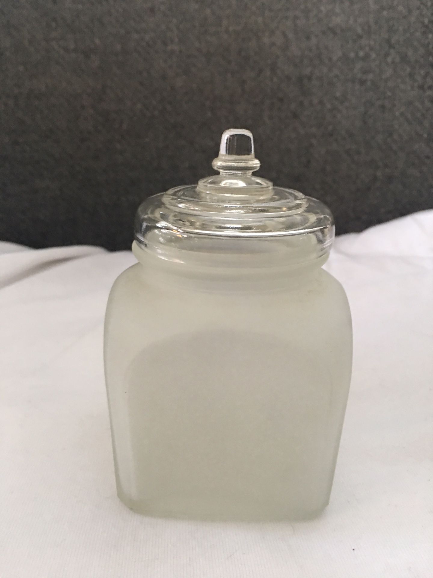 Vintage small glass jar
